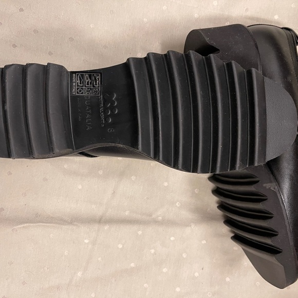 AQUATALIA Calf Leather Black Shana Derby Oxford Loafers Shoes 8&8.5 NWOT - Picture 11 of 11